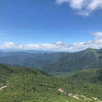 茶臼岳,朝日岳からの風景