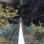 静岡,吊り橋,夢のつり橋,寸又峡温泉,【縦写真】