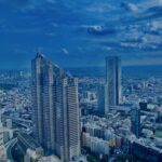 東京,都内,日本,高層ビル,新宿,空,