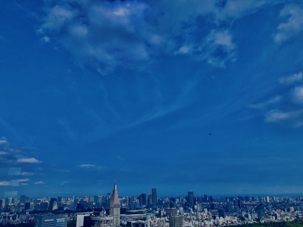 東京,都内,日本,高層ビル,新宿,空,