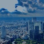 東京,都内,日本,高層ビル,新宿,空,