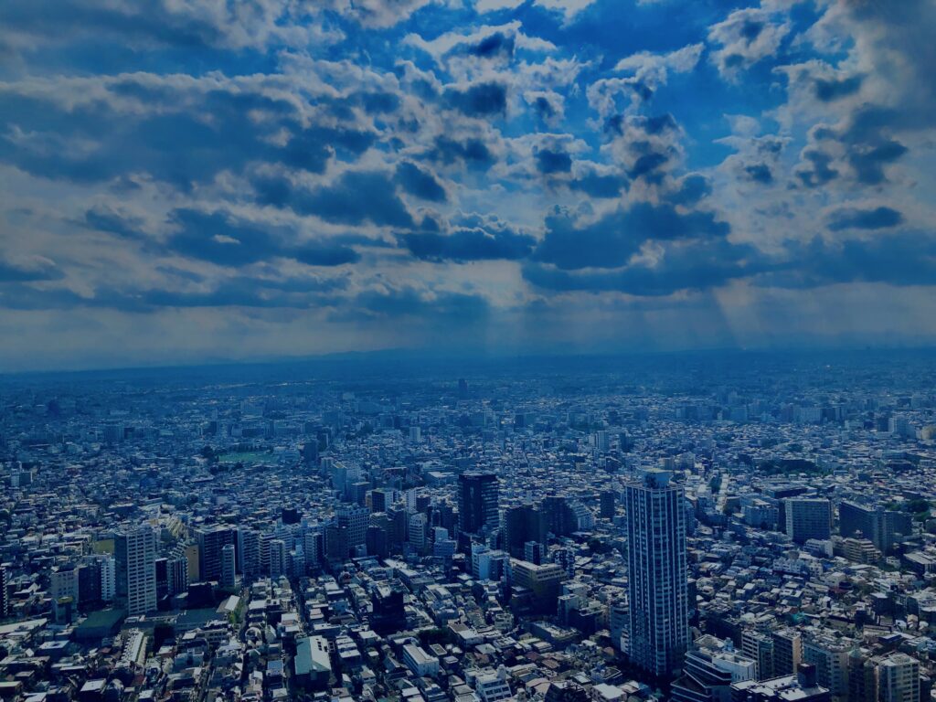 東京,都内,日本,高層ビル,新宿,空,