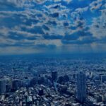 東京,都内,日本,高層ビル,新宿,空,