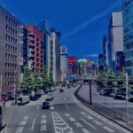 東京,都内,日本,高層ビル,新宿,空,